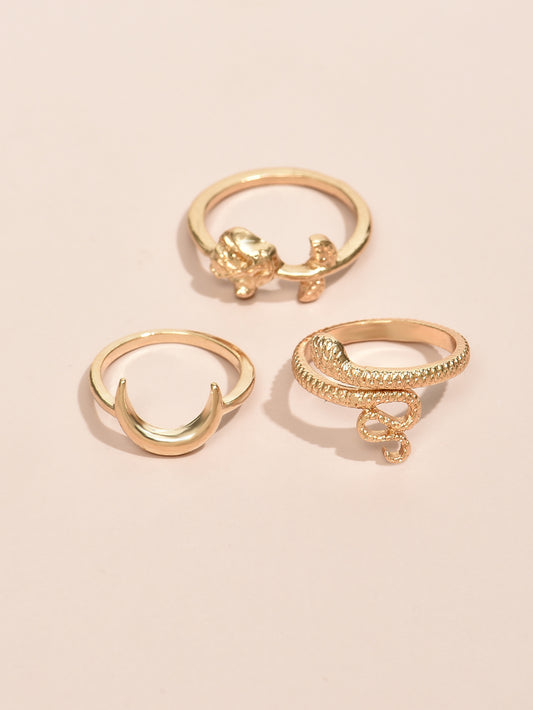 3pc Alloy Trend Ring